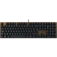 Cherry KC 200 MX, Volle Größe (100%), Kabelgebunden, USB, Mechanischer Switch, AZERTY, Schwarz, Bronze