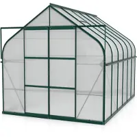 Pergart Vitavia Gewächshaus "Dione 8300" inkl. Stahlfundamentrahmen smaragd grün 8,3 m² 4 mm HKP
