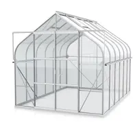 Pergart Vitavia Gewächshaus "Dione 8300" inkl. Stahlfundamentrahmen aluminium eloxiert 8,3 m² 3 mm ESG