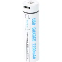 AccuCell Rundzelle 18700, Li-ion, 3,7V, 2200mAh, 8,14Wh, mit USB-C Charging Port, 71,1mm x 18,5mm