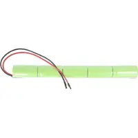 AccuCell Notleuchtenakku NiMH 6V 4000mAh L1x5 Baby C mit 200mm Kabel einseitig passend für 6V Akkus