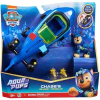 Spin Master PAW Patrol , Aqua Pups - Basis Fahrzeug Spielzeugauto mit Welpenfigur - sortiert, Zufallsauswahl, Fahrzeug, 3 Jahr(e), Kunststoff, Blau, Gelb