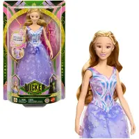 Wicked Wicked: For Good von Universal Pictures Glinda-Puppe, filmgetreues Outfit, singt „For Good“, Modepuppe, Weiblich, 4 Jahr(e), Junge/Mädchen, 300 mm, Mehrfarbig