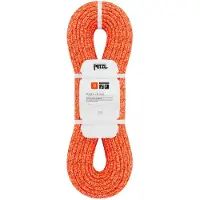 Petzl - Semistatisches Seil zum Höhlenwandern, Canyoning und Bergsteigen - Push + 9 Mm Orange - Größe 60 m