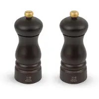 Peugeot Salz- Und Pfeffermühle Clermont 13 Cm Set Schokolade Buche