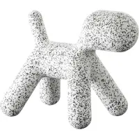 Magis Puppy Abstractdog Hocker Medium Dalmatiner Weiß