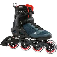 Rollerblade Macroblade 90, 24 - 31.5, Erwachsene, Männlich, Blau, Orange, Einfarbig, Hoher Stiefel