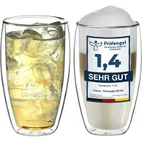 Creano 2er Set Doppelwandgläser s-hoch, 400ml Glas | Gr.: onesize