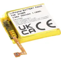 AccuCell Akku passend für Google Pixel Watch 3, Li-Polymer, 3,88V, 300mAh, 1,16Wh, ohne Werkzeug