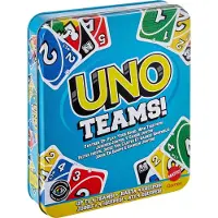 Top 1 Toys Games UNO Teams Kartenspiel für Kinder, Erwachsene, Familienabend, Partys und Reisen, Kartenspiel, Abwurf, 7 Jahr(e)