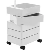 Magis 360° Rollcontainer mit 5 Fächer, hellgrau