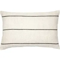 Broste Copenhagen - Sigrid Kissenbezug, 40 x 60 cm, hellbeige / schwarz