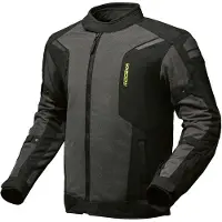 Modeka Khao Air II wasserdichte Motorrad Textiljacke, dunkelgrau/schwarz, L