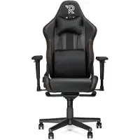 Ranqer 8720598690262, Universal-Gamingstuhl, 200 kg, Schwarz, Metall, Schwarz, Harte Armlehne