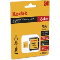 Kodak mSD 64GB U1 V10 w/adapter