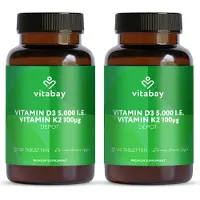 Vitabay Vitamin D3 K2 5000 IE 360 St Tabletten