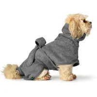 Hunter Hund Bademantel Riga - Grau - 50