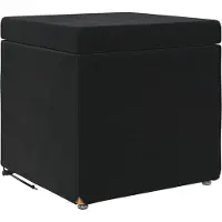 vidaXL Hocker Schwarz 41 x 41 x 40 cm Samt und Engineering Holz