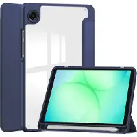 IMoshion Trifold Hardcase Klapphülle für das Samsung Galaxy Tab A11 / A9 8.7 Zoll - Dunkelblau