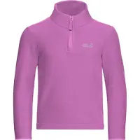 Jack Wolfskin Stehkragenpullover "TAUNUS 100 HZ K" Kinder-Fleecepullover, Halfzip-Reißverschluss, Stehkragen