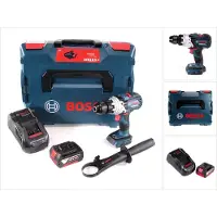 Bosch GSB 18V-110 C Akku Schlagbohrschrauber Professional 18V 110Nm + 1x Akku 5,0 Ah + Ladegerät + L-Boxx