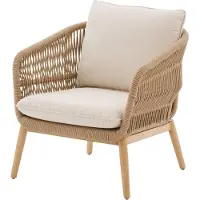 Hespéride Gartenmöbel sessel "orissa" taupe polyester und stahl -