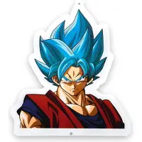 Teknofun , Neon-Wandlampe Goku Super Saiyan God Dragon Ball Super DBZ 30cm, Bunt