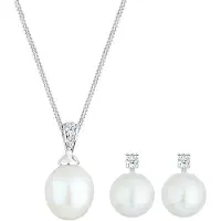 Elli DIAMONDS Ohrstecker mit Süsswasserperle und Facettenschliff