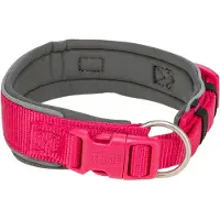 Trixie Premium Halsband Hond Extra Breed Fuchsia / Grafiet Grijs