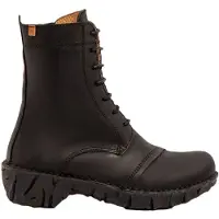 El naturalista für Damen. 2NG572019605_001 Lederstiefeletten Ng57 schwarz (38), 1 bis 3 cm, Schnürsenkel, Lässig