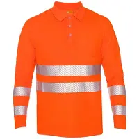 IQ-UV Uv High Visible Polo Kl.2 Langarm-rash Guard
