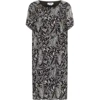 Usha Kurzarmkleid Damen schwarz weiss
