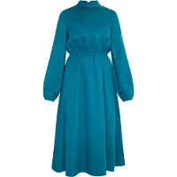 Usha Midikleid Damen blau/grün