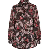 Usha Bluse Damen Schwarz Mehrfarbig