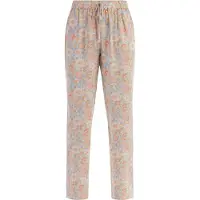 Usha Stoffhose Damen Blau Mehrfarbig