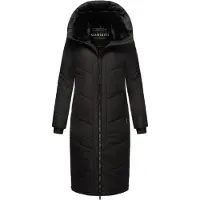 MARIKOO Damen Winterjacke Nadaree – lang, warm & mit Kapuze