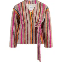 IZIA Wickeljacke Damen Mehrfarbige rosa Streifen