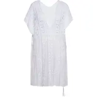 Usha Poncho Damen weiss
