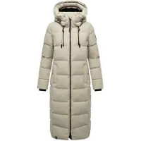 MARIKOO Winterjacke "Nadeshikoo XIV" extra langer Winter Mantel gesteppt
