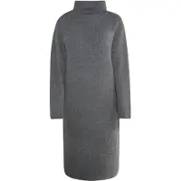 Usha WHITE LABEL Kleid Damen dunkelgrau melange