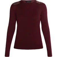 Usha Strickpullover Damen weinrot