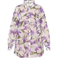 Usha Bluse Damen Hellviolett Mehrfarbig
