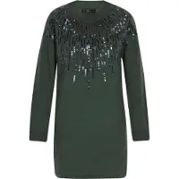 Faina Kleid Damen dunkelgrün