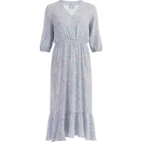 Usha Midikleid Damen Türkis Mehrfarbig