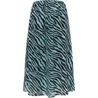 Faina Rock mit Zebra-Print Damen Hellblau Schwarz