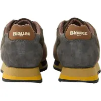 Blauer Herren Sportschuh Grün mit Schnürsenkeln und herausnehmbarem Fußbett
