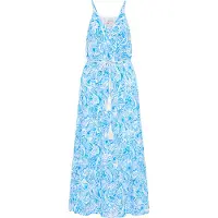 IZIA Kleid Damen blau weiss