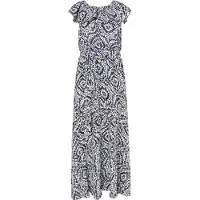 IZIA Maxikleid mit Print Damen schwarz