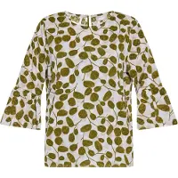 Usha Bluse Damen Wollweiß Mehrfarbig