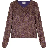 Usha Bluse Damen Violett Curry
